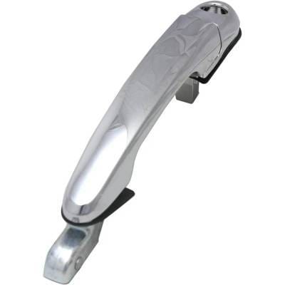 Front Left (Driver Side) Exterior Door Handle Compatible With 2005-2009 Hyundai Tucson Chrome With thumbnail 5