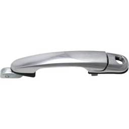 Front Driver Side Exterior Door Handle Compatible With 2005-2009 Hyundai Tucson Chrome With Key Hole