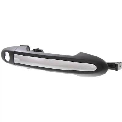 Front Left (Driver Side) Exterior Door Handle Compatible With 2007-2012 Hyundai Santa Fe Chrome With thumbnail 3