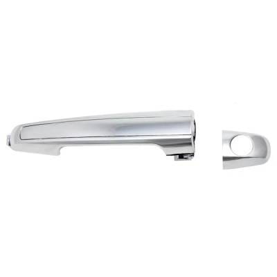Front Driver Side Exterior Door Handle Compatible With 2006-2010 Hyundai Sonata Chrome With Key Hole