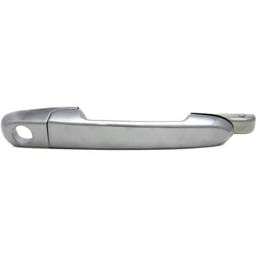 Front Driver Side Exterior Door Handle Compatible With 2006-2011 Hyundai Accent Chrome With Key Hole