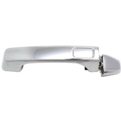 Front Or Rear Driver Side Exterior Door Handle Compatible With 2006-2010 Hummer H3t Hummer H3 Chrome
