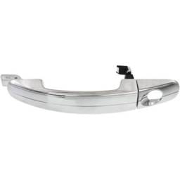 Front Driver Side Exterior Door Handle Compatible With 2005-2012 Ford Focus Chrome With Key Hole