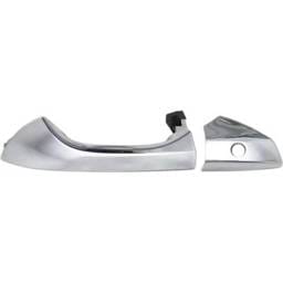 Front Driver Side Exterior Door Handle Compatible With 2008-2012 Honda Accord Chrome With Key Hole