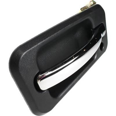 Front Driver Side Exterior Door Handle Compatible With 2003-2009 Hummer H2 Chrome Lever With Black thumbnail 5