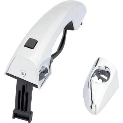 Front Driver Side Exterior Door Handle Compatible With 2015-2019 Hyundai Sonata Chrome Without Key thumbnail 3