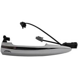 Front Or Rear Driver Side Exterior Door Handle Compatible With 2011-2017 Nissan Leaf Chrome Without