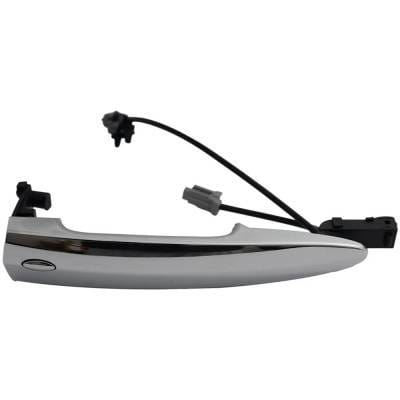 Front Or Rear Left (Driver Side) Exterior Door Handle Compatible With 2011-2017 Nissan Leaf Chrome