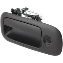 Front Driver Side Exterior Door Handle Compatible With 2010-2021 Gmc Savana Smooth Black With Key