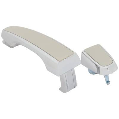 Front Driver Side Exterior Door Handle Compatible With 2008-2009 Pontiac G8 Chrome Without Key Hole thumbnail 3