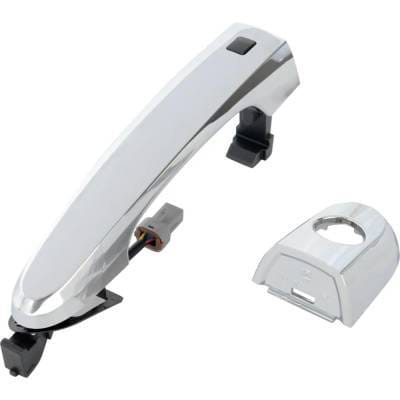 Front Driver Side Exterior Door Handle Compatible With 2011-2015 Kia Sorento Chrome With Key Hole thumbnail 5