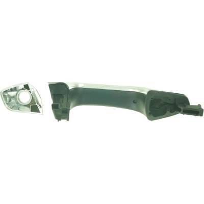 Front Left (Driver Side) Exterior Door Handle Compatible With 2013-2019 Hyundai Santa Fe Chrome With thumbnail 9