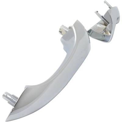 Front Left (Driver Side) Exterior Door Handle Compatible With 2000-2006 Bmw X5 Chrome With Key Hole thumbnail 5