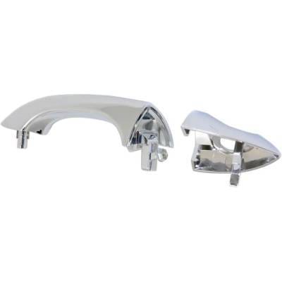 Front Left (Driver Side) Exterior Door Handle Compatible With 2000-2006 Bmw X5 Chrome With Key Hole thumbnail 7