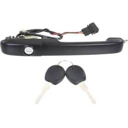 Front Driver Side Exterior Door Handle Compatible With 1994-1997 Volkswagen Passat Textured Black