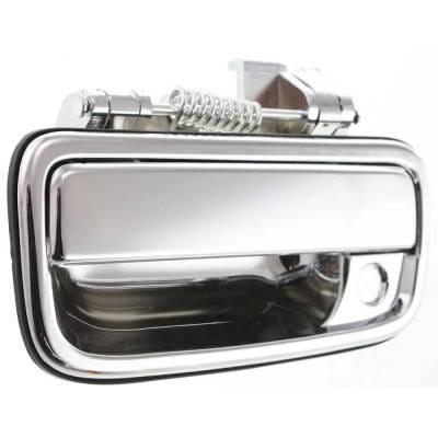 Front Driver Side Exterior Door Handle Compatible With 1995-2004 Toyota Tacoma Chrome With Key Hole thumbnail 3