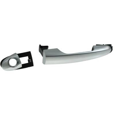 Front Driver Side Exterior Door Handle Compatible With 2014-2016 Fiat 500L Silver With Key Hole thumbnail 3
