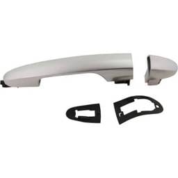 Front Or Rear Driver Side Exterior Door Handle Compatible With 2014-2016 Fiat 500L Silver Without
