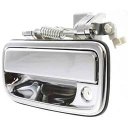Front Left (Driver Side) Exterior Door Handle Compatible With 1995-2004 Toyota Tacoma Chrome With