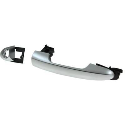 Front Left (Driver Side) Exterior Door Handle Compatible With 2014-2016 Fiat 500L Silver With Key thumbnail 5