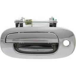 Front Driver Side Exterior Door Handle Compatible With 1997-1999 Dodge Dakota Chrome With Key Hole