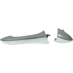Front Or Rear Passenger Side Exterior Door Handle Compatible With 2000-2006 Bmw X5 Chrome Without