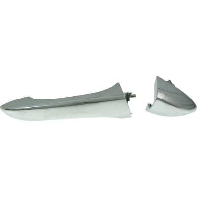 Front Or Rear Passenger Side Exterior Door Handle Compatible With 2000-2006 Bmw X5 Chrome Without