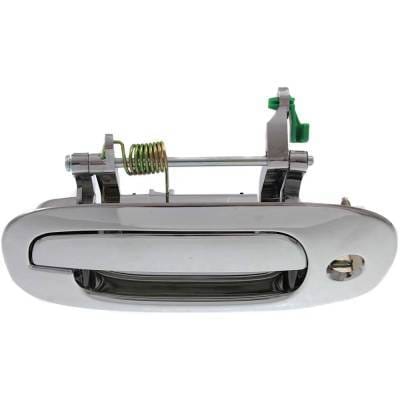 Front Left (Driver Side) Exterior Door Handle Compatible With 1997-1999 Dodge Dakota Chrome With Key thumbnail 7