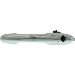 Front Left (Driver Side) Exterior Door Handle Compatible With 1957-2019 Fiat 500 Chrome With Key