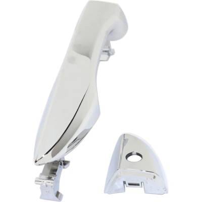 Front Driver Side Exterior Door Handle Compatible With 2014-2019 Toyota Corolla Chrome With Key Hole thumbnail 3