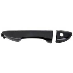 Front Left (Driver Side) Exterior Door Handle Compatible With 2014-2019 Toyota Corolla Smooth Black