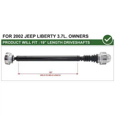 Front Driveshaft Assembly Compatible With 2002-2007 Jeep Liberty 3.7L Manual 4Wd 30.35 In. Long New thumbnail 3