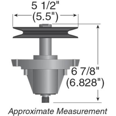 Spindle Assembly Compatible With Murray M115-42 M155-42 M175-42 42 Inch Deck Lawn Tractor 918-06991 thumbnail 5