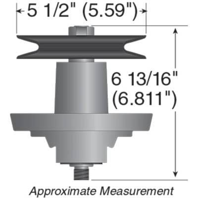 Deck Spindle Assembly Compatible With Mtd 700 Series Zt-17 Zt-42 Troy Bilt Yardman 42-Inch thumbnail 3