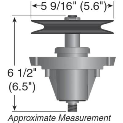 Deck Spindle Assembly With Pulley Compatible With Xt1-Lt42 C Xt2-Lx42 Efi 42 Inch Deck T210 Cyt4220 thumbnail 3