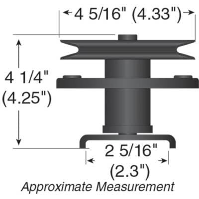 Mower Deck Spindle Assembly Compatible With Craftsman 917255930 917255940 44 50 Inch Deck Ayp thumbnail 5