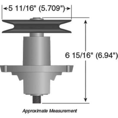 Deck Spindle Assembly Compatible With 2014 Craftsman Z6600 Cub Cadet Rzt-L54 Kh Kw 54-Inch 618-05137 thumbnail 5