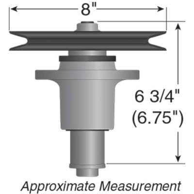Spindle Assembly With Pulley Compatible With Lazer Z Xp Air Cooled Liquid Cooled 72 Inch Deck Zero thumbnail 3