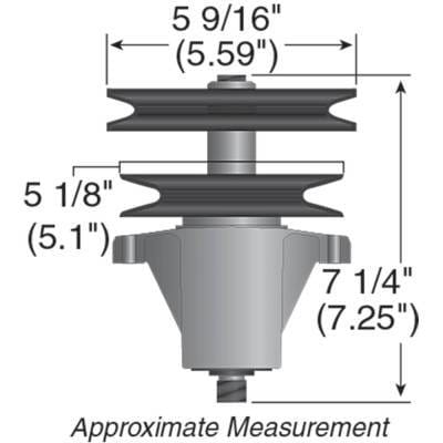Spindle Assembly Compatible With Toro Lx460 Lx465 Lx466 46 Inch 13At61rh544 13Ax60rh544 13Ax61rh544 thumbnail 3