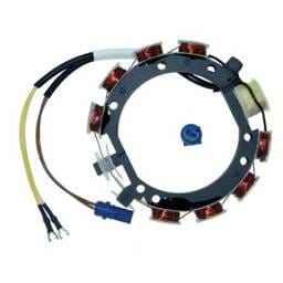 New Stator Coil Compatible With Johnson/Evinrude 3 Cyl 3.187 Bore Looper 65 Hp 1987-1988 3 Cyl 3.000