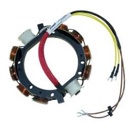 New 12 Amp Stator Coil Compatible With Johnson/Evinrude 4 Cyl 3.500 Bore Cross Flow 135 Hp 1974-1976