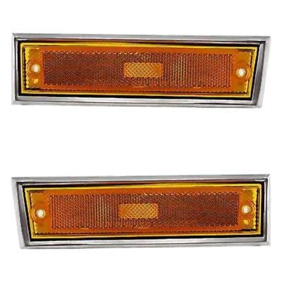 New Pair Of Daytime Running Lights Compatible With Chevrolet Gmc 1981-1991 By Part Numbers thumbnail 5
