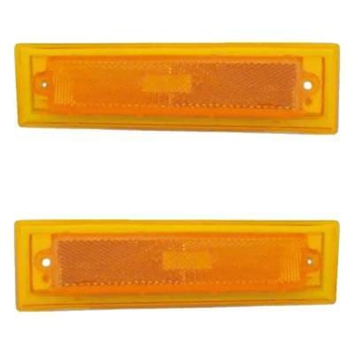 New Pair Of Daytime Running Lights Compatible With Chevrolet Gmc 1981-1991 By Part Numbers Gm2550112 thumbnail 3