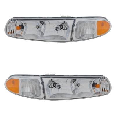 Headlight Compatible With 1997 Buick Century Regal 3.1L V6 L82/Lg8 Replaces Lx2502101 Ch2503128