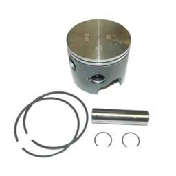 New 3.672" Bore 0.030" Over Piston Kit Compatible With Mariner Mercury 3 Cyl 3.375 Bore Looper 75 Hp