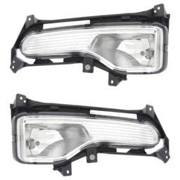 New Pair Of Daytime Running Lights Compatible With Kia Sorento 3.5L 2011 2012 2013 By Part Numbers