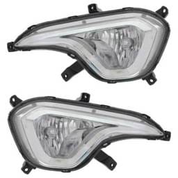 Drl Assembly Compatible With 2013-2016 Hyundai Santa Fe 2.4L 2.0L I4 240Hp Replaces Hy2592144