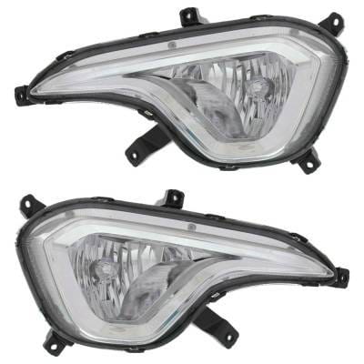 Drl Assembly Compatible With 2013-2016 Hyundai Santa Fe 2.4L 2.0L I4 240Hp Replaces Hy2592144