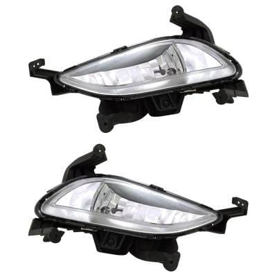 New Pair Of Daytime Running Lights Compatible With Hyundai Sonata 2.0L 2.4L 2014-2014 By Part