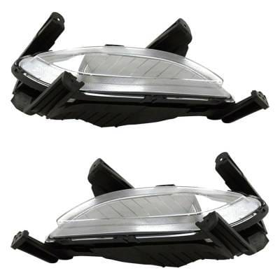 New Pair Of Daytime Running Lights Compatible With Hyundai Sonata 2.0L 2.4L 2014-2014 By Part thumbnail 5